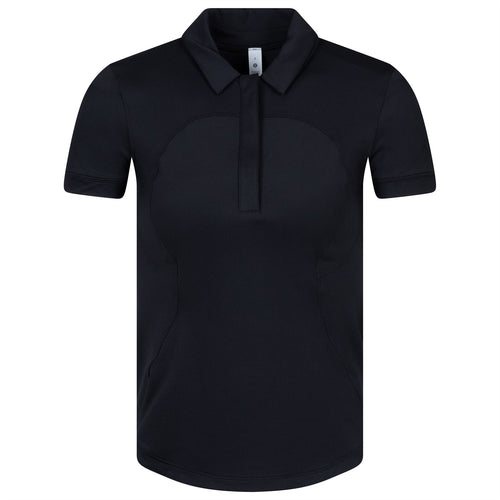 Womens Quick-Drying Short Sleeve Polo Black - SS23