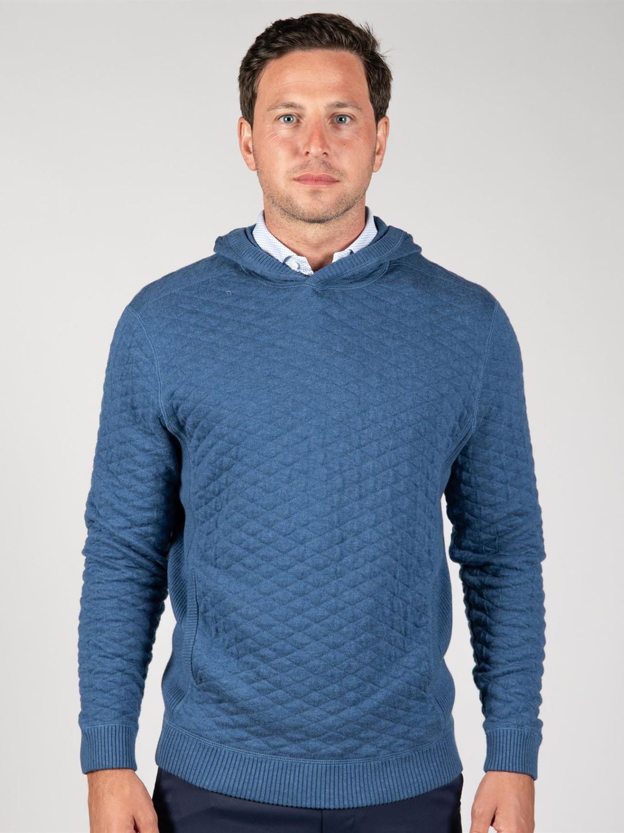 The Wallace Hooded Sweater Heathered Andover