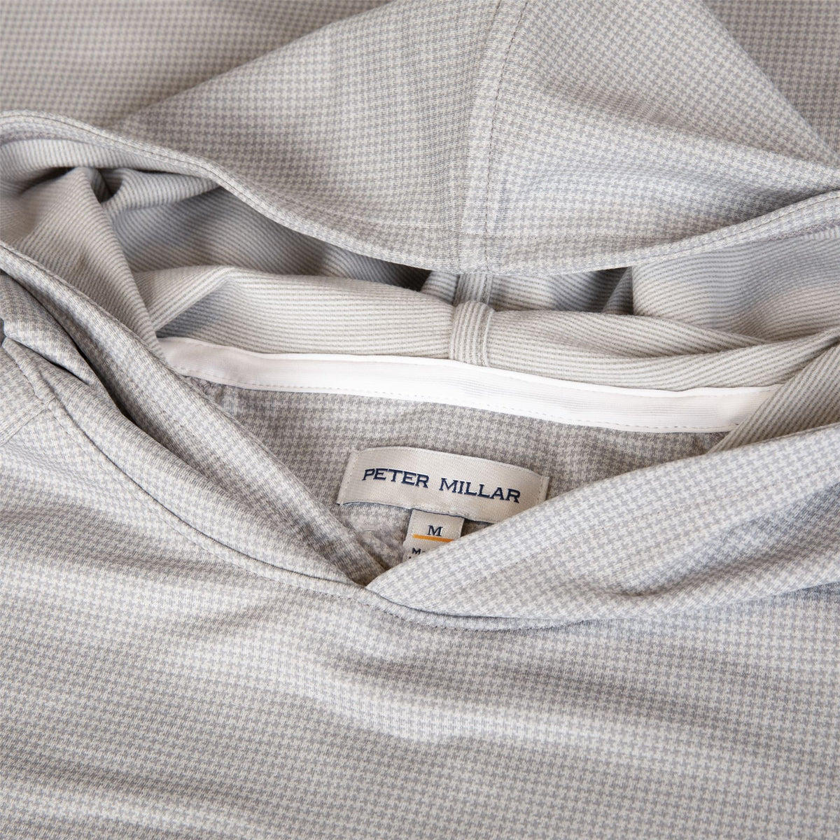 Pine Houndstooth Performance Hoodie Gale Gray