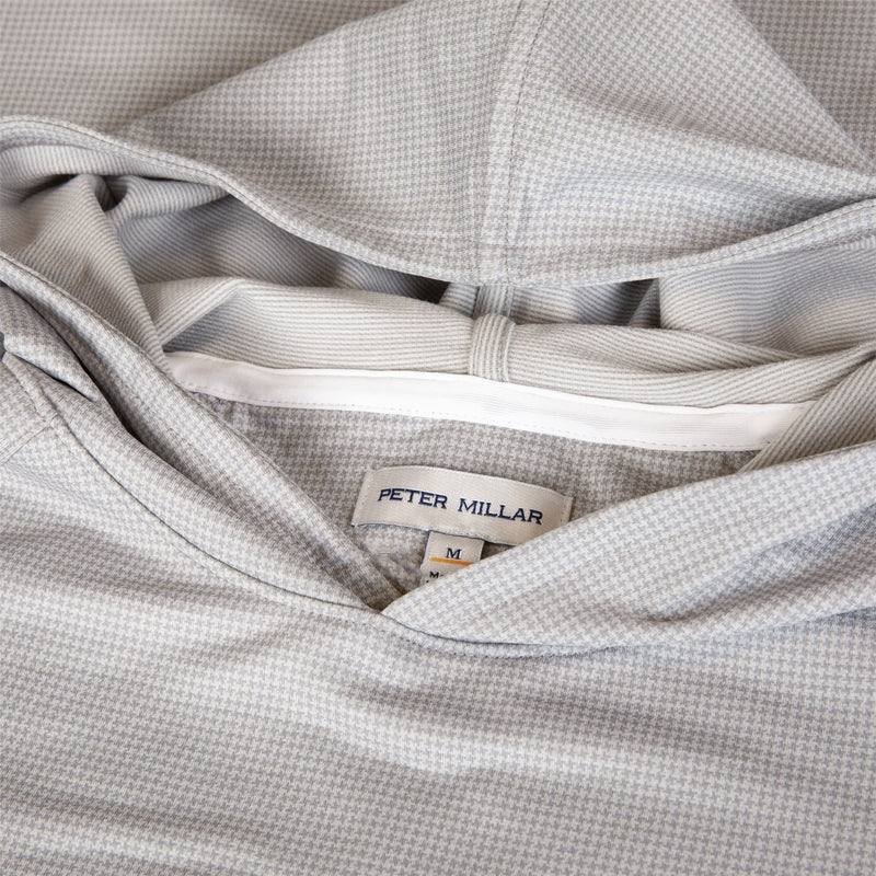 Pine Houndstooth Performance Hoodie Gale Gray