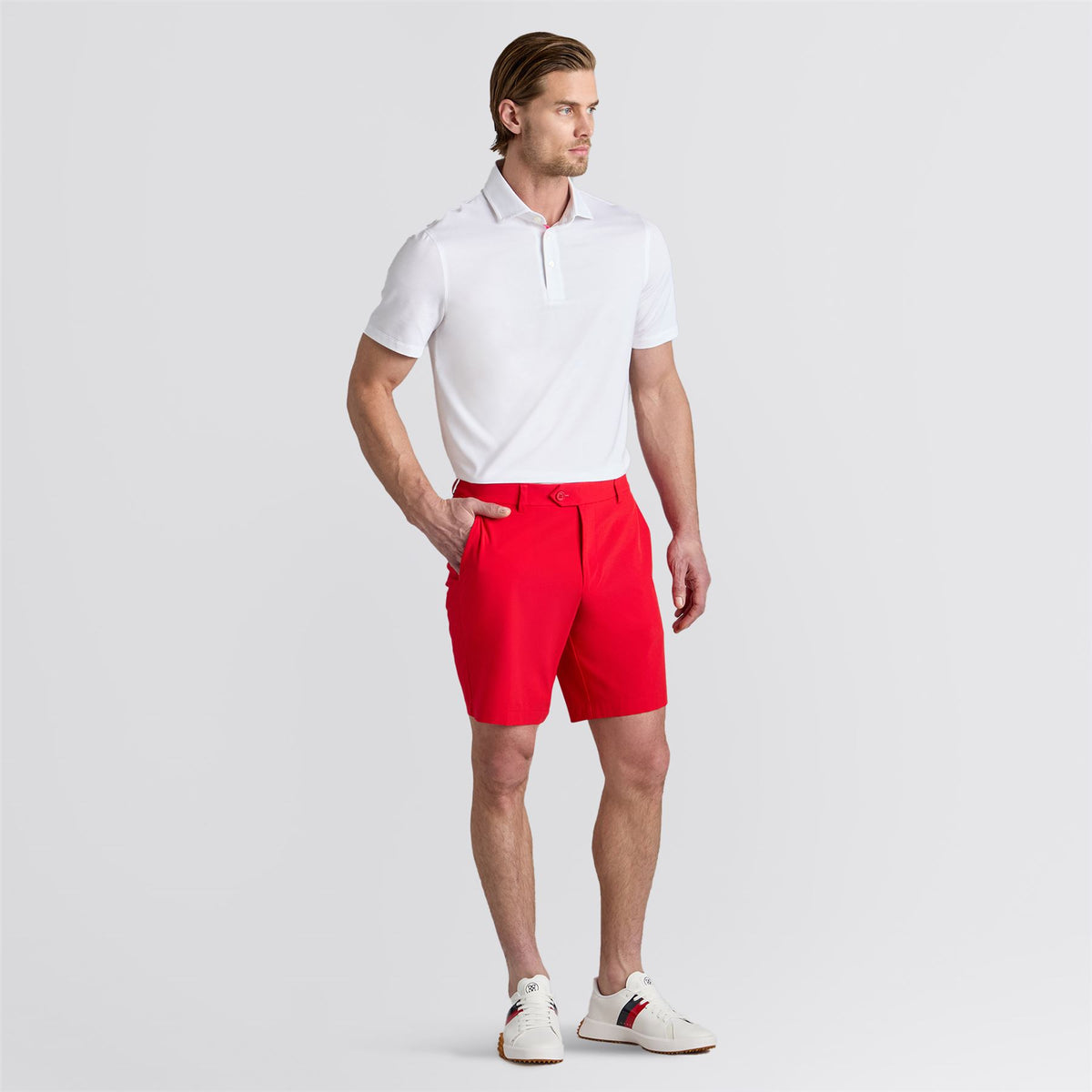 All Play Fine Stretch Pique Polo Snow