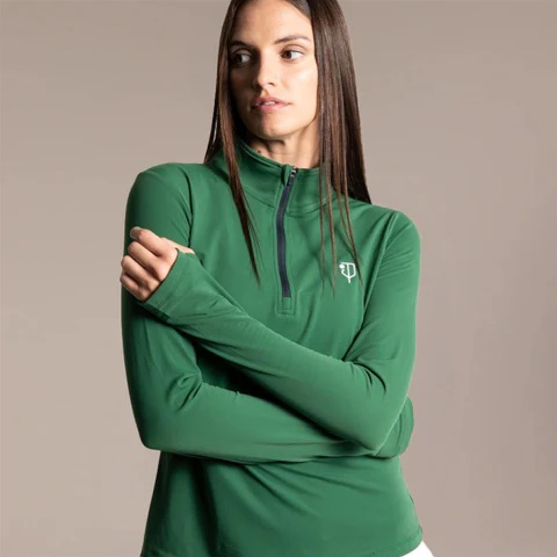 Womens Regatta Quarter Zip Pritchard Green