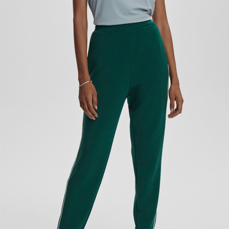 Womens The Slim 27.5 Piped Pants Forest