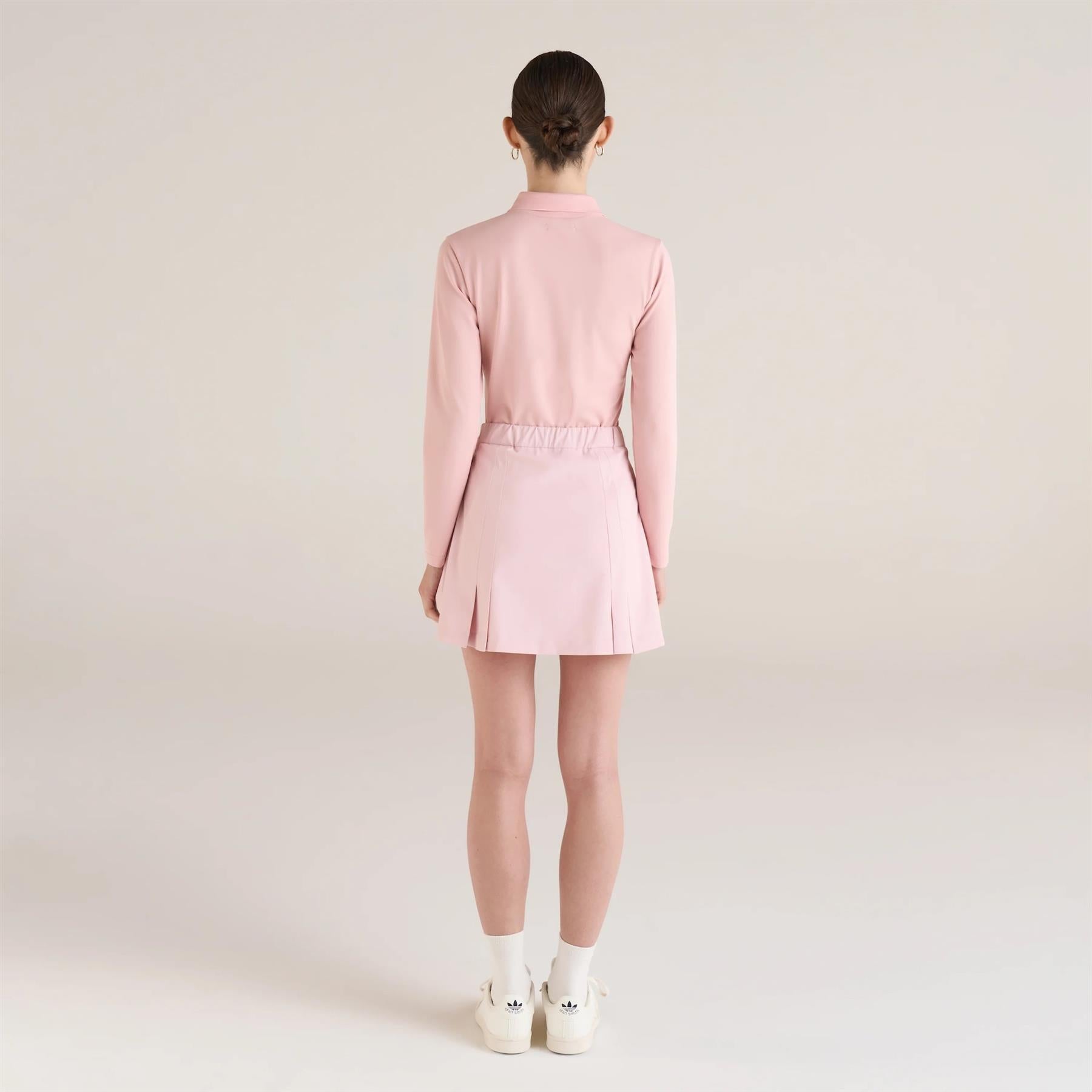 ワンピースその他 Malbon Golf Pleated skirt sleeveless dress WHITE WOMAN M4322 Malbon Golf Lia Skirt Ivory | TRENDYGOLF USA