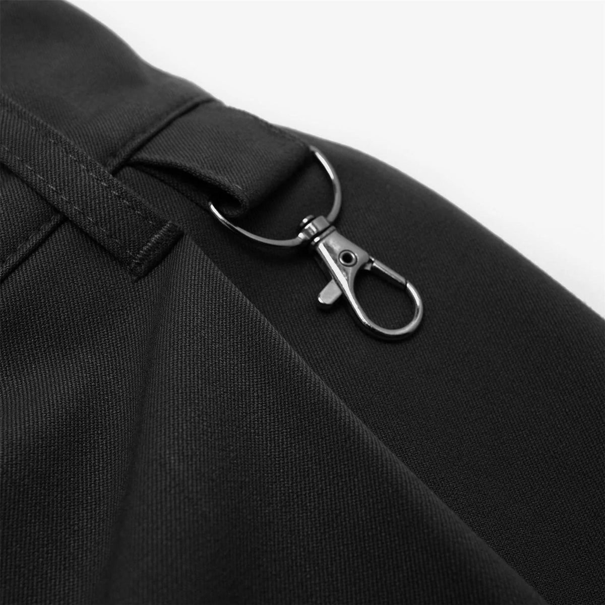 Calculus Baggy Slack Pleated Shorts Black