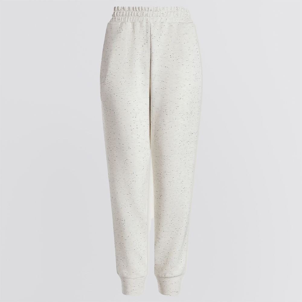 Womens The Slim 25 Inch Cuff Pants Ivory Marl Fleck