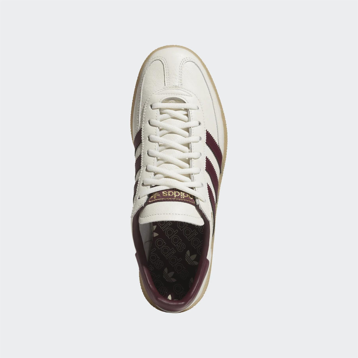 Womens Spezial Spikeless Golf Shoes Off White/Maroon/Gum 3