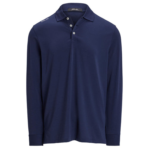 RLX Lounge Jersey LS Polo Refined Navy - AW24