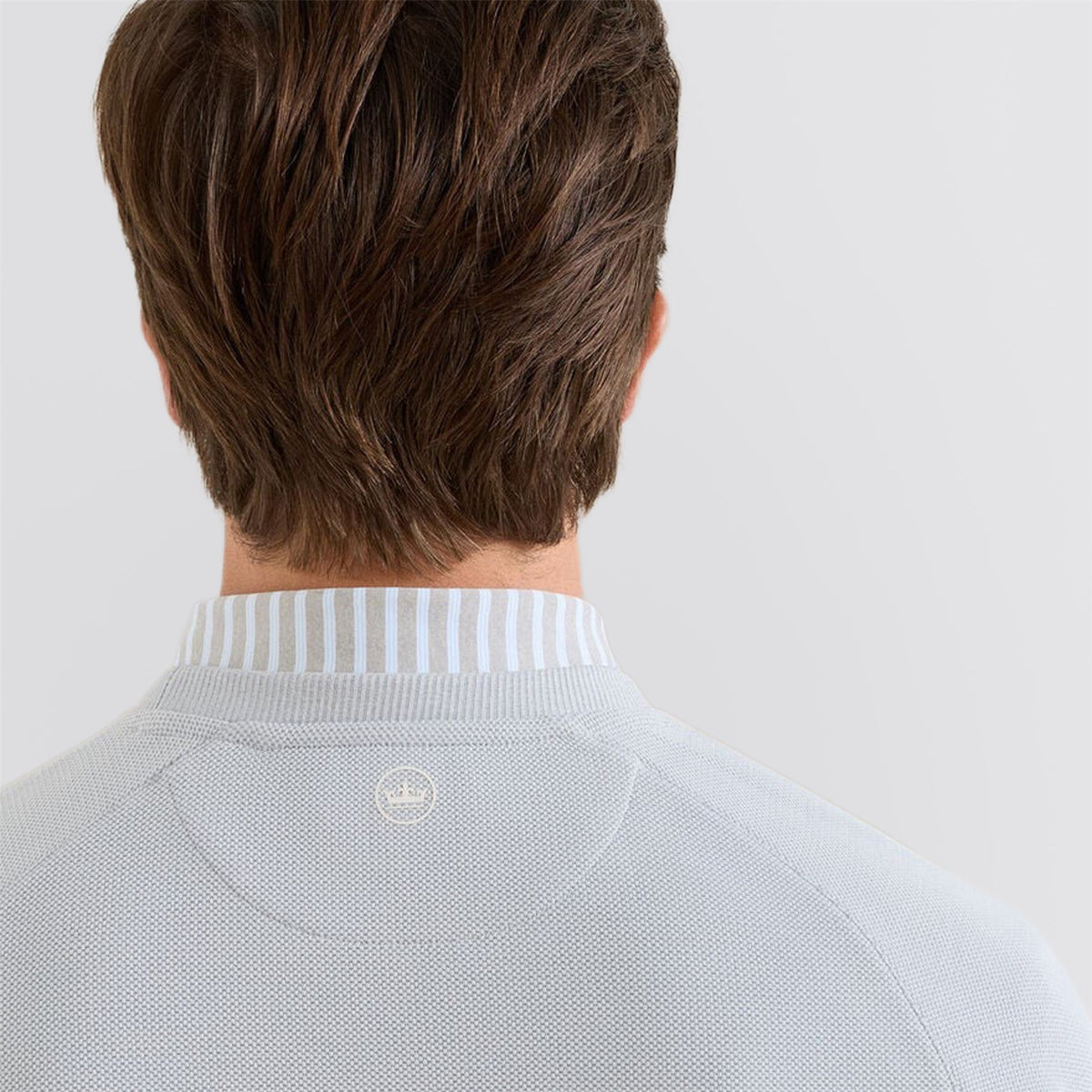 Cradle Pique Performance Crewneck British Grey