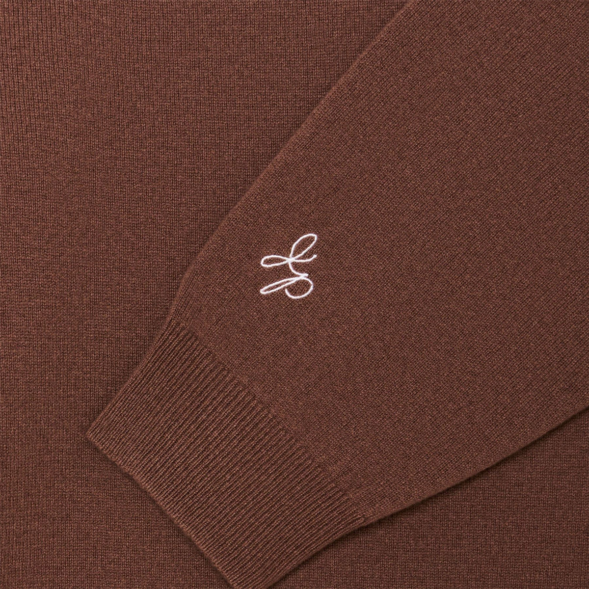 x Jesper Parnevik V-Neck Merino Wool Sweater Chocolate