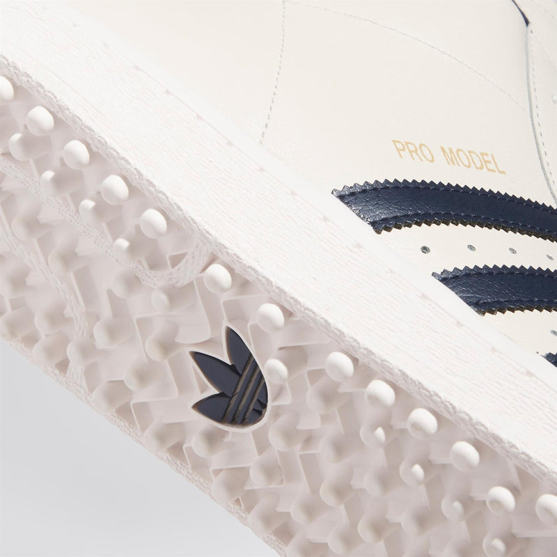 Pro Model Midcut Spikeless Golf Shoes Chalk White/Night Indigo/Gold Metal