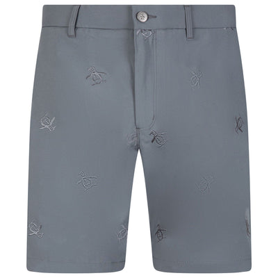 Pete Embroidered Golf Shorts Quiet Shade - AW23