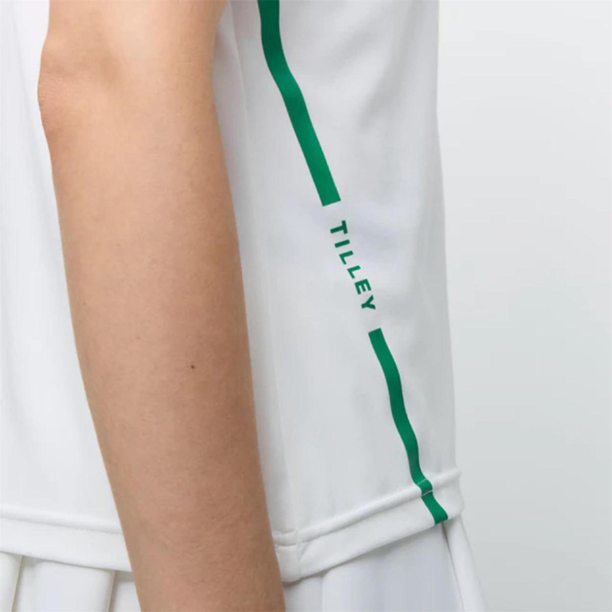 Womens Tech Jersey Club Polo White/Sport Green