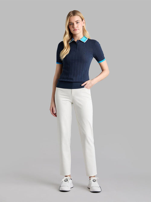 Womens Shadow Stretch Five Pocket Pants Chalk White