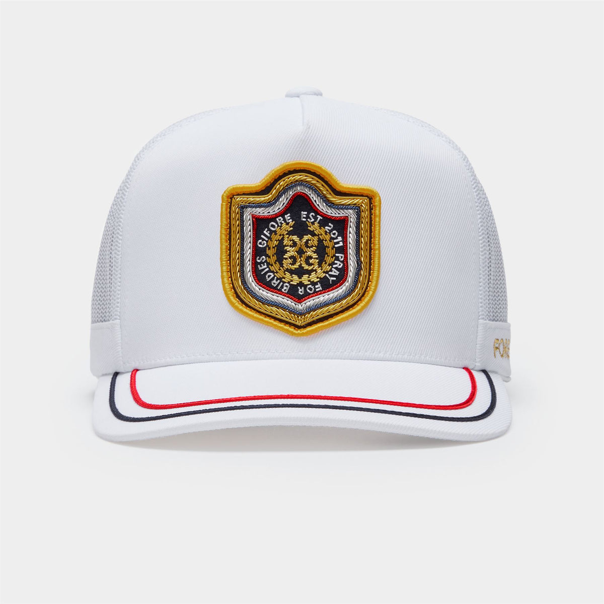 Bullion Stretch Twill Snapback Cap Snow