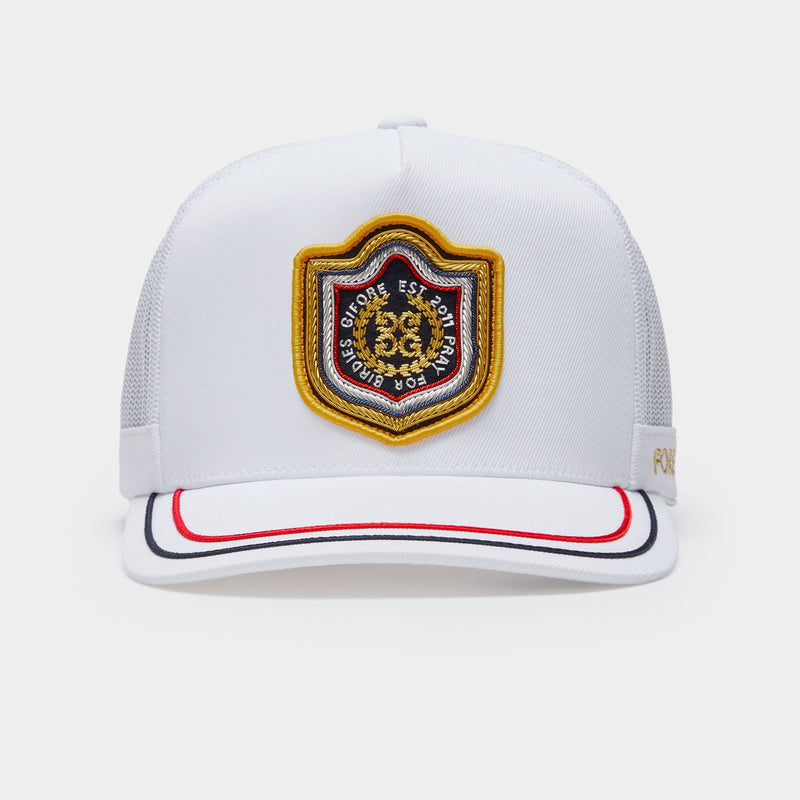 Bullion Stretch Twill Snapback Cap Snow