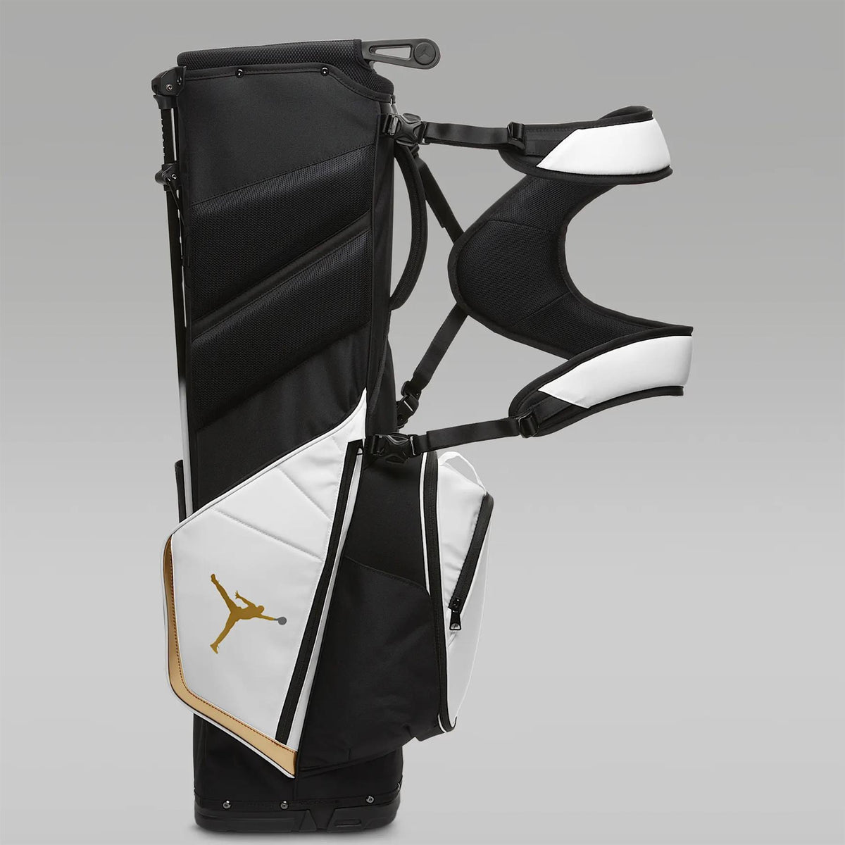 Jordan Fade Away Golf Bag White/Black/Metallic Gold
