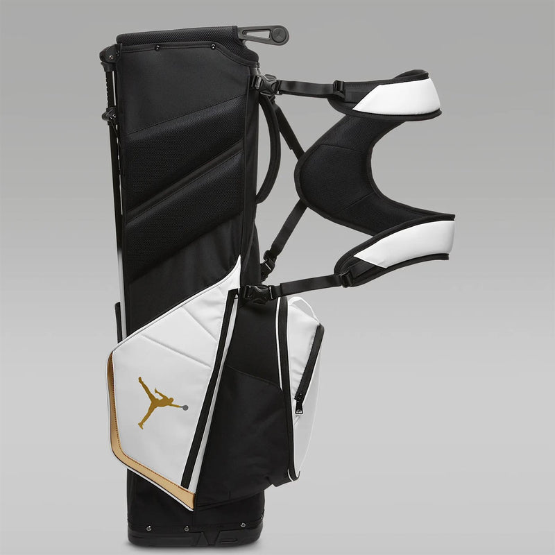 Jordan Fade Away Golf Bag White/Black/Metallic Gold