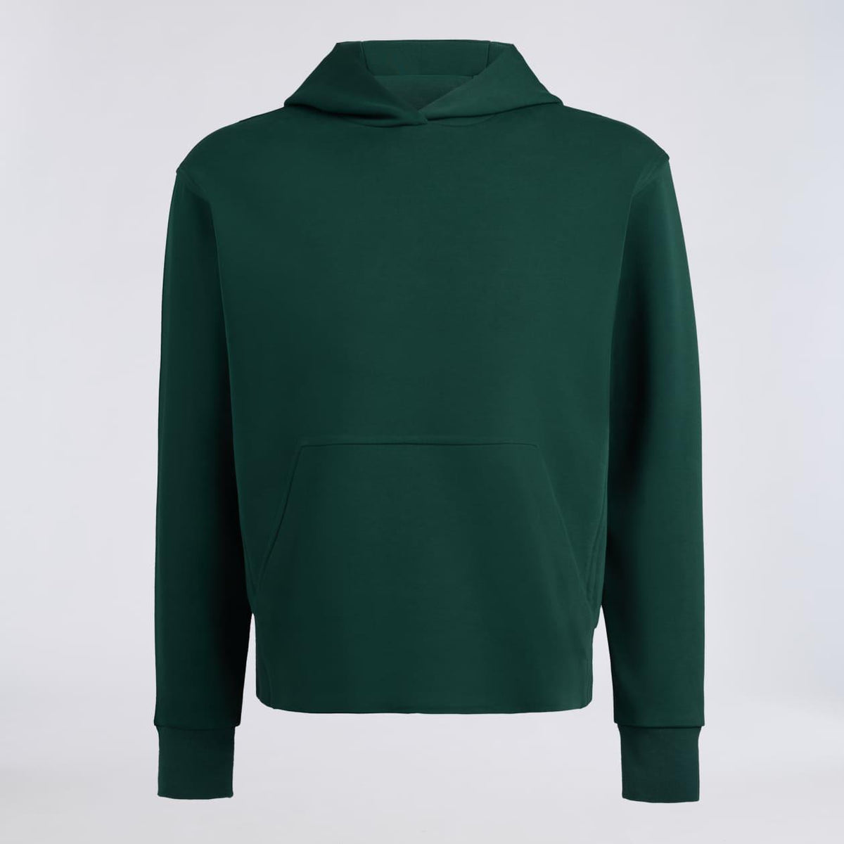 Cotton Blend Scuba Hoodie Pine