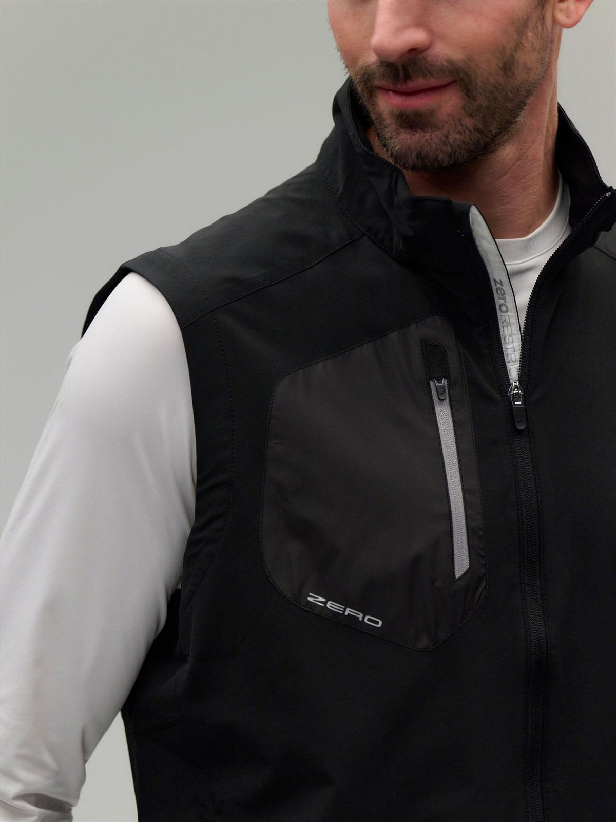 Z700 Full Zip Vest Black