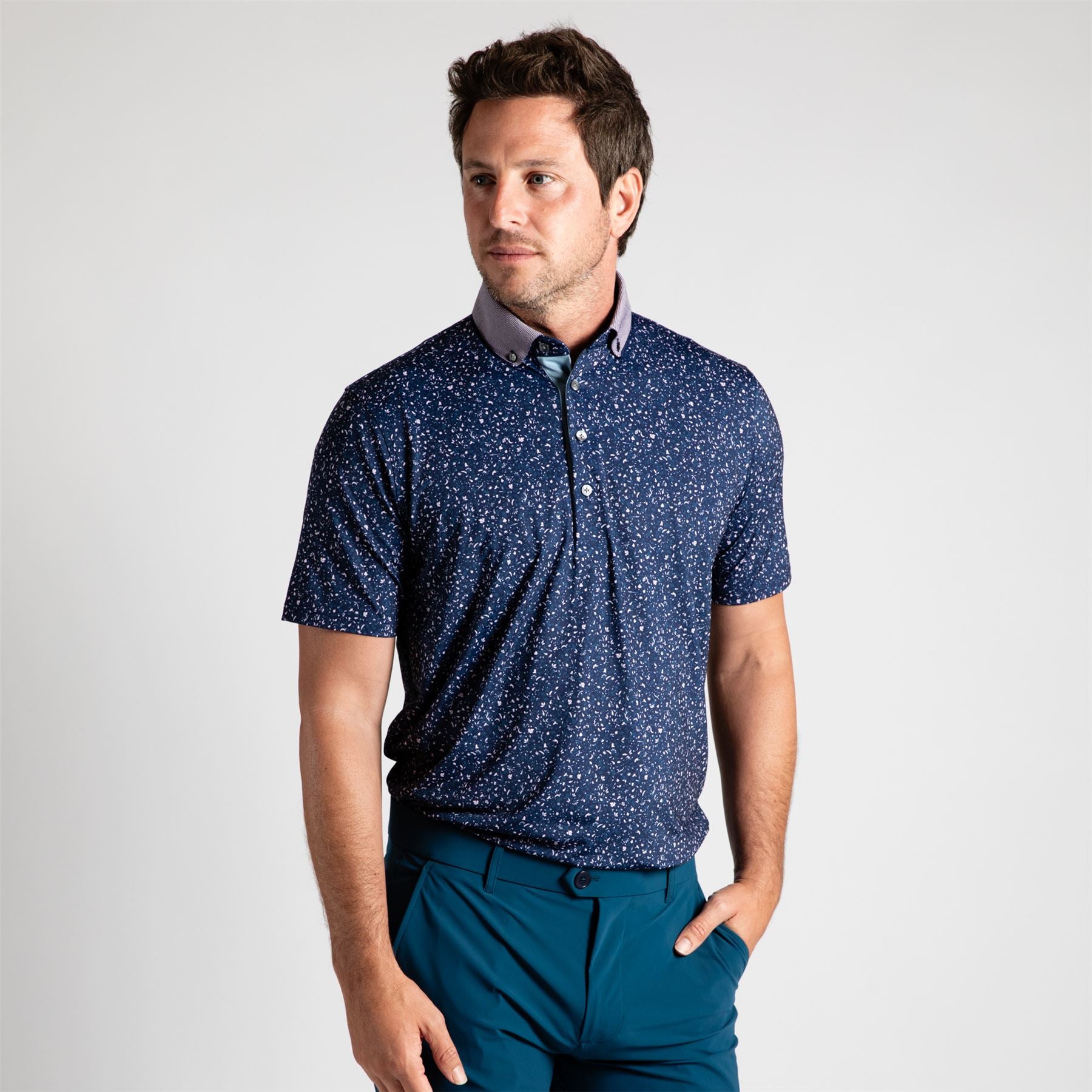 Greyson Angel Tears Polo Maltese Blue | TRENDYGOLF USA