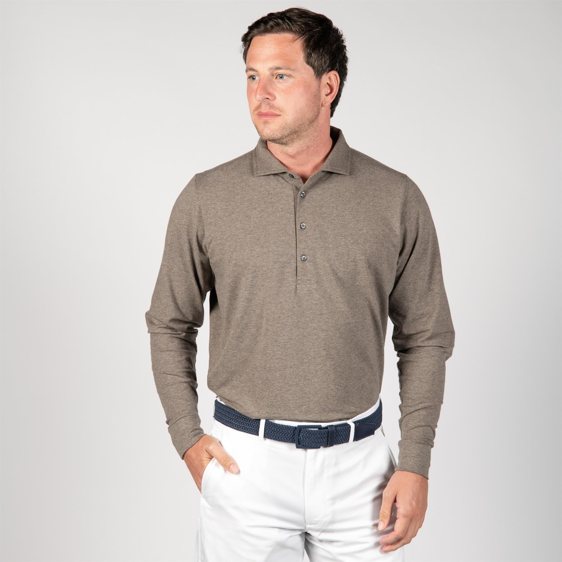 Quinlivan LS Polo Elk Heather
