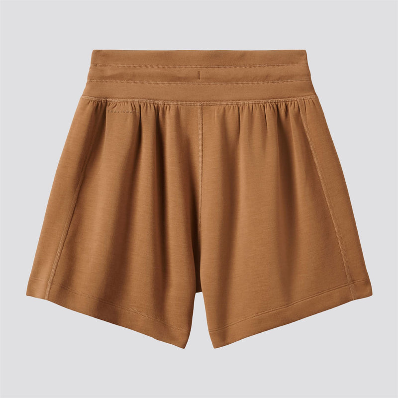 Womens Skyloft Soft Tie Shorts Chestnut