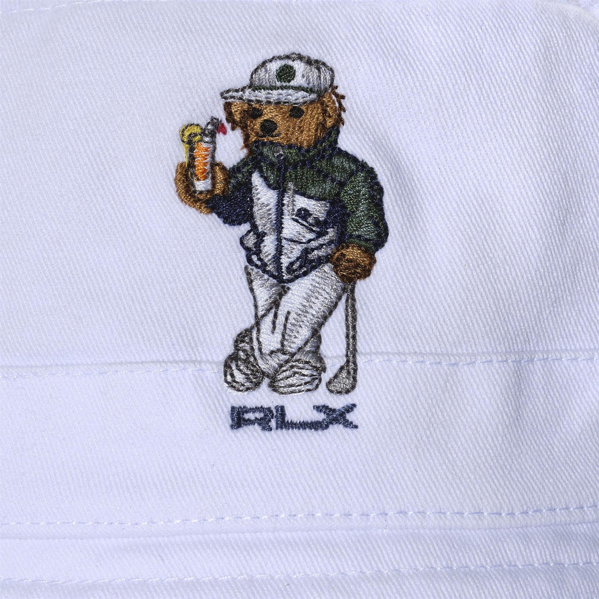 RLX Seasonal Bear Bucket Hat White