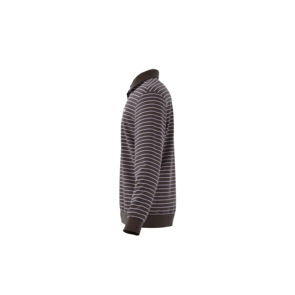 Originals Velour LS Polo Dark Brown/Bliss Lilac