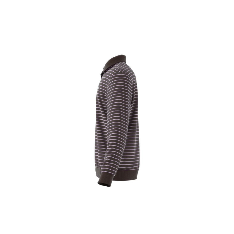 Originals Velour LS Polo Dark Brown/Bliss Lilac