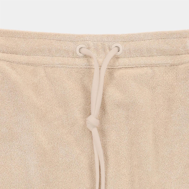 Womens Terry Ribbon Skirt Tan/Coffee