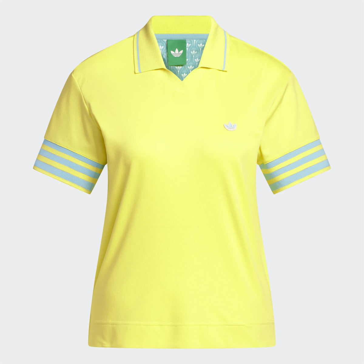 Womens Originals 3-Stripe Polo Pure Lemon