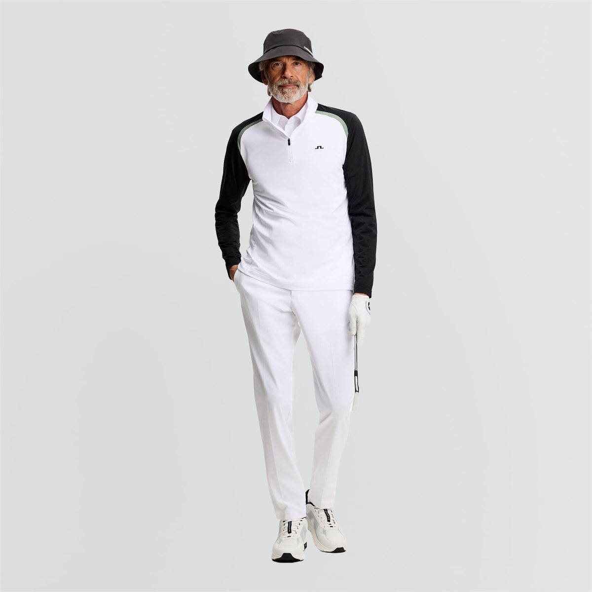 Blake Zip Mid Layer White