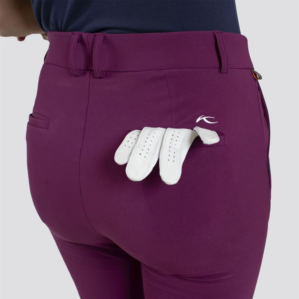 Womens Warm Stretch Treggings Deep Ruby