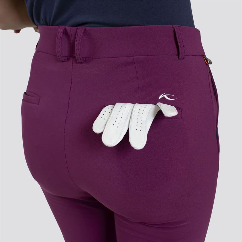 Womens Warm Stretch Treggings Deep Ruby