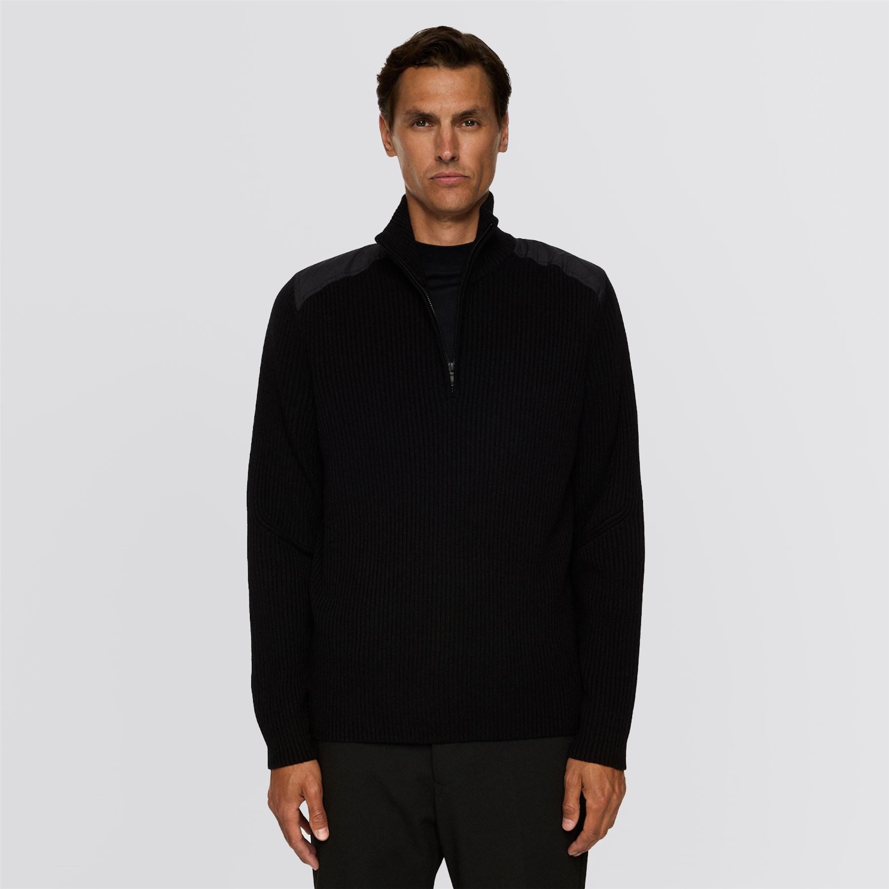 Martin Knitted Hybrid Jacket Black