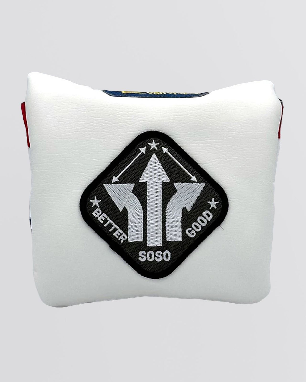 Squash Tail U-Leather Mallet Putter Cover Newport White