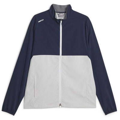 Monterey Wind Jacket Navy Blazer-Ash Gray