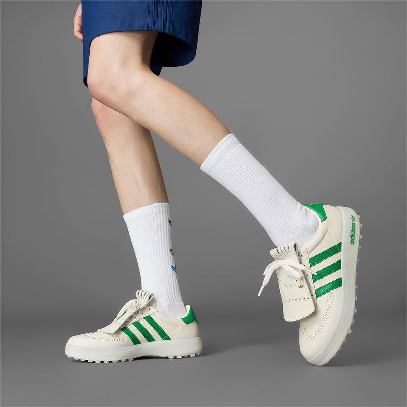 Coursecup Spikeless Golf Shoes White/Green/Yellow