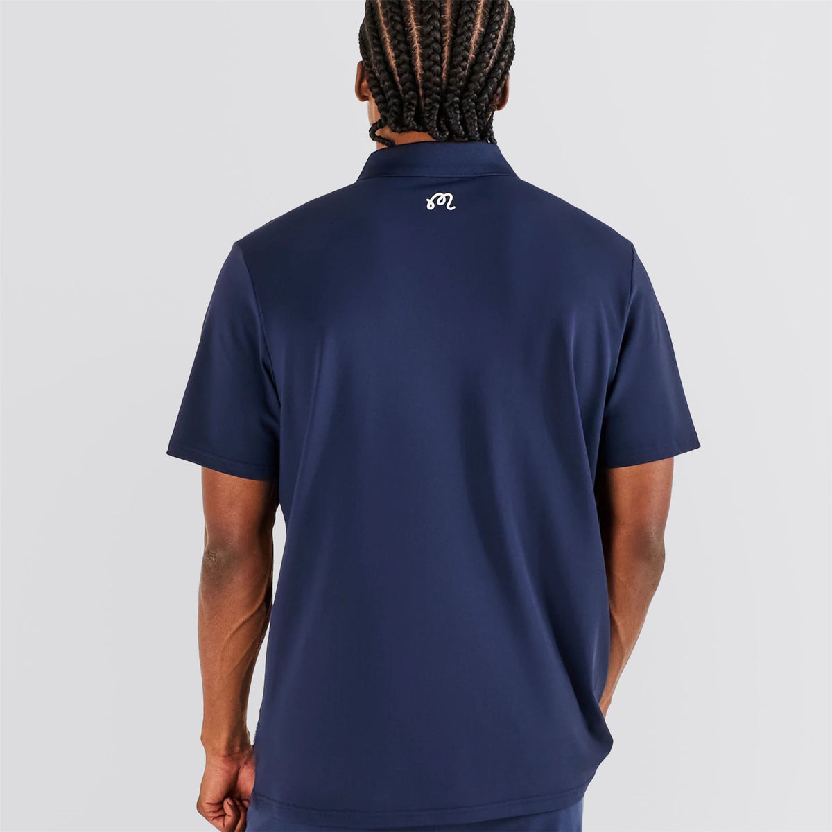 Evergreen Block Placket Polo Navy