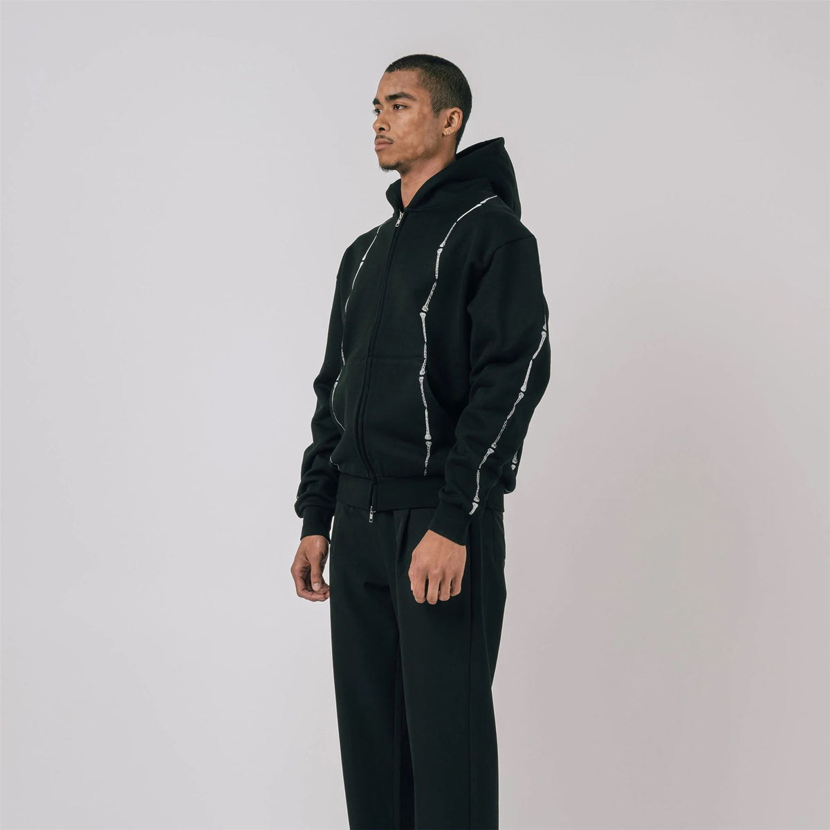 Everen French Terry Zip Hoodie Black