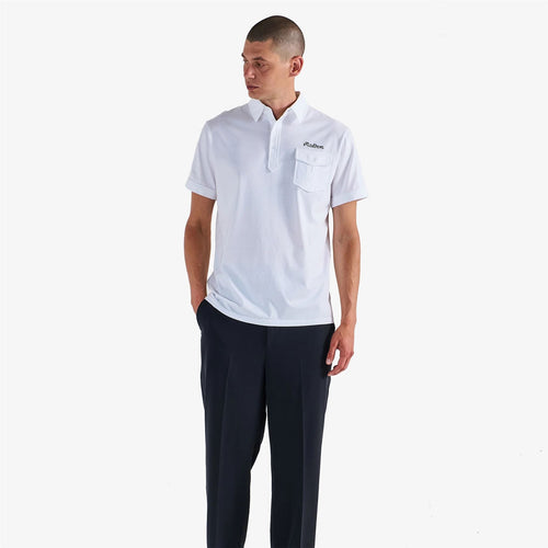 x Jesper Parnevik Single Pocket Cotton Polo White