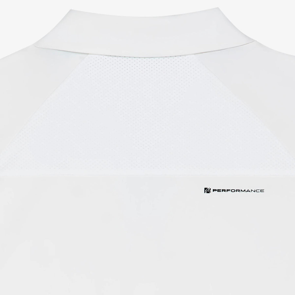 Performance Zip Raglan Polo White