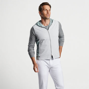 Peter Millar Solstice Performance Hybrid Full-Zip Hoodie