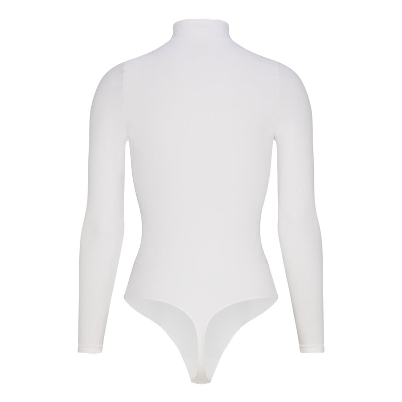 Womens Naomi LS Bodysuit Pearl White