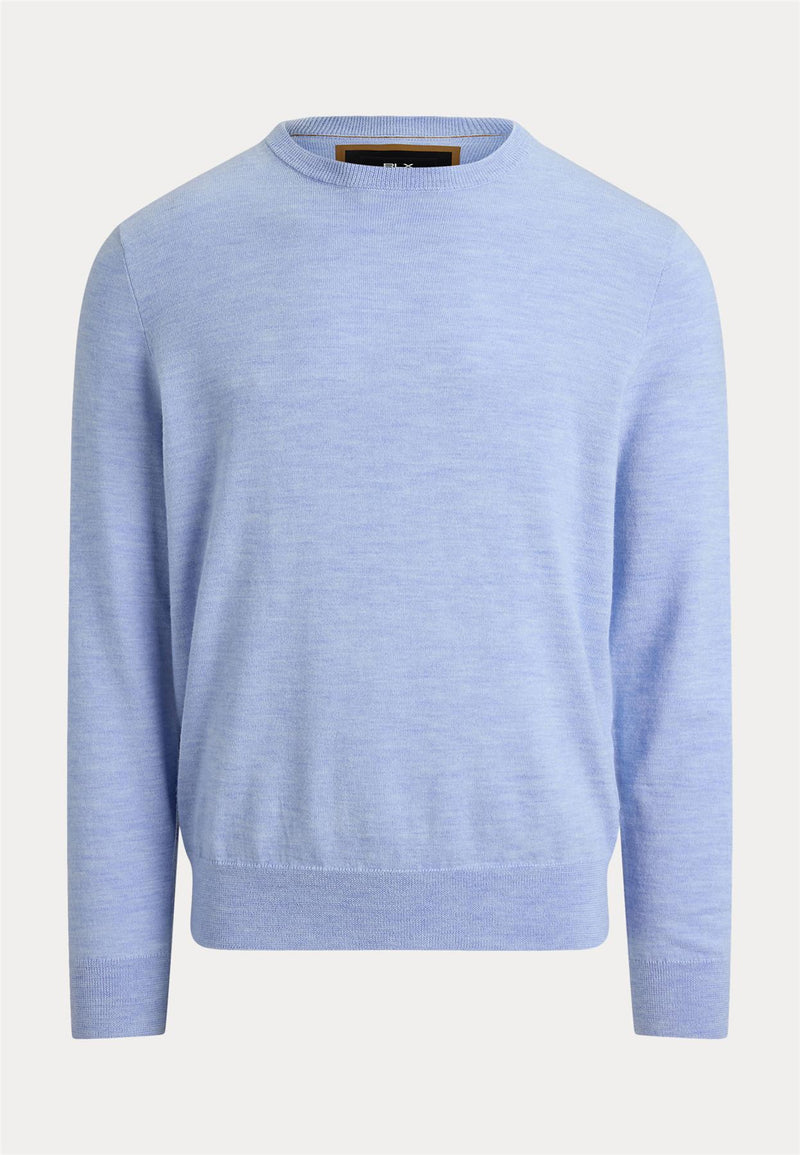 RLX Merino Wool Sweater Office Blue Heather