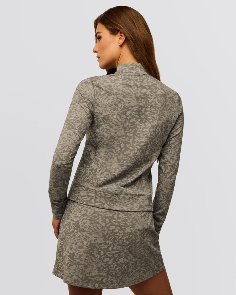 Womens Midas Wolf Jacquard Halley II Quarter Zip