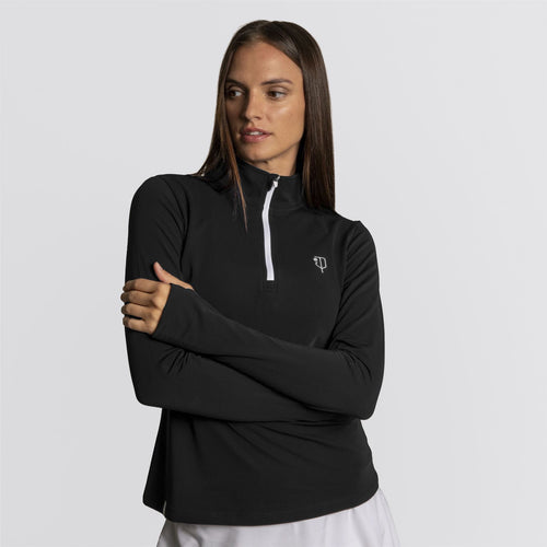 Regatta Quarter Zip Pure Black