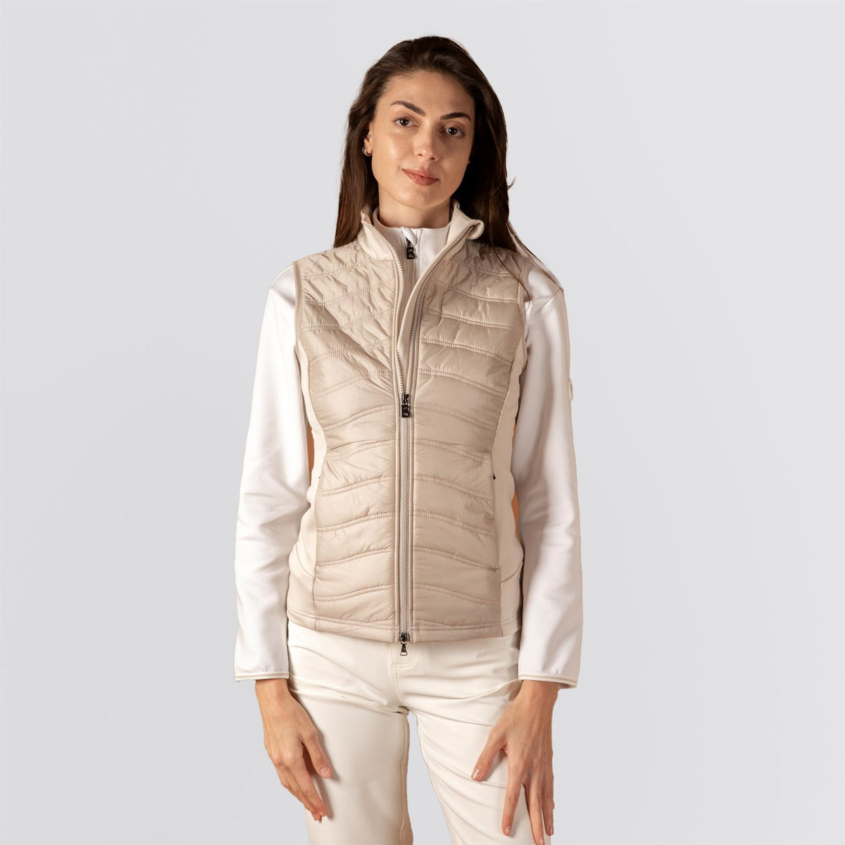Womens Fibi Sport Vest Beige