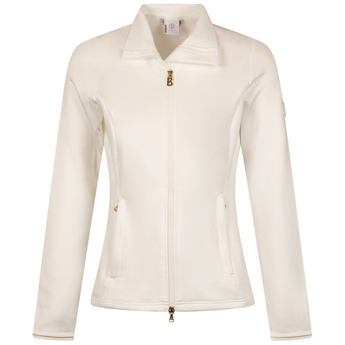 Womens Linia Full Zip Mid Layer Off White - AW24